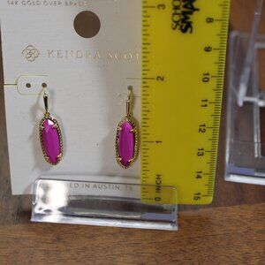 Kendra Scott Pink Elle Drop Earrings NWT